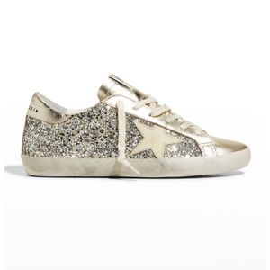 *NWT* Golden Goose Superstar Metallic Glitter Low-Top Sneakers